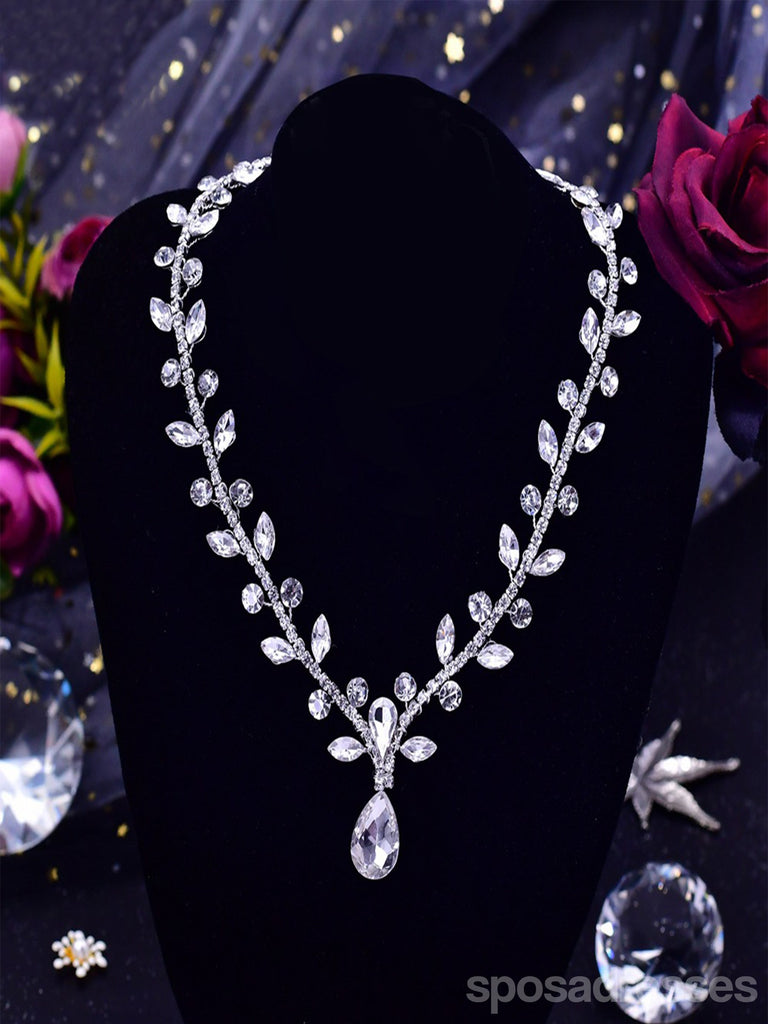 Gorgeous Beaded Luxury Necklace For Wedding,Prom Party,HN03