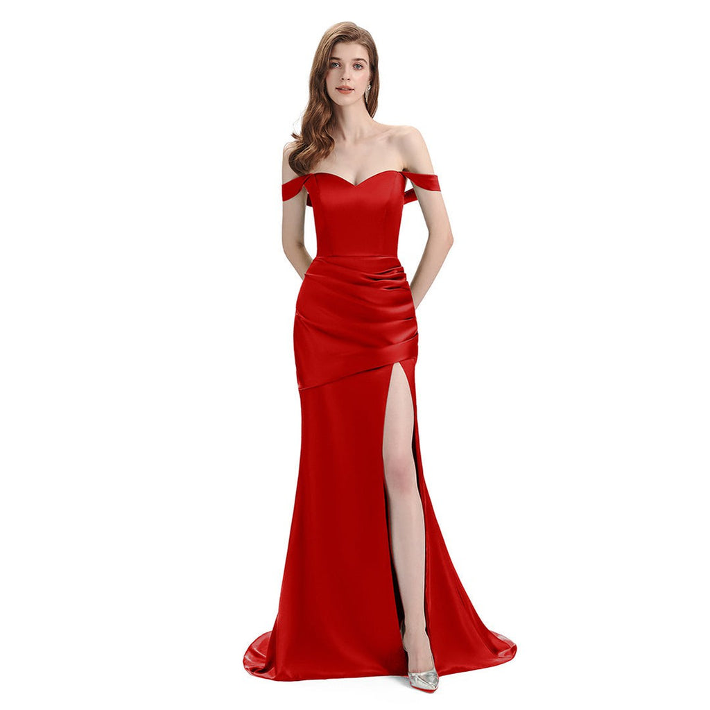 Exclusive Mismatched Red Mermaid Cheap Bridesmaid Dresses Online, WG936