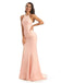 Simples Sabrina Sexy barato longo dama de honra vestidos on-line, WG571