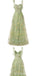 Cute Floral Green A-line Maxi Long Party Prom Dresses,Evening Dress,13520