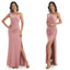 Simples Dusty Rose barato sereia longos dama de honra vestidos on-line, WG548