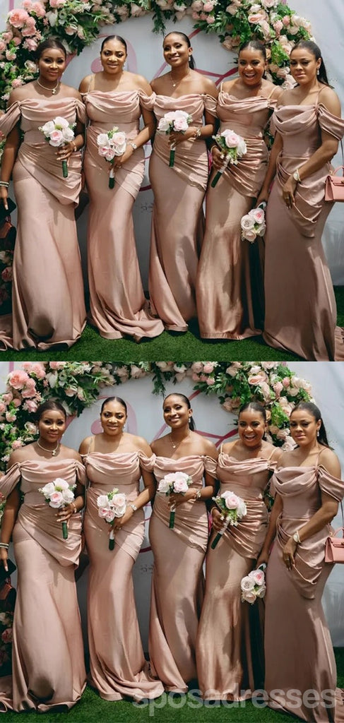 Sexy Mermaid Off Shoulder Maxi Long Bridesmaid Dresses For Wedding Party,WG1847