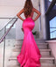 Sexy Mermaid V-neck Side Slit Maxi Long Party Prom Dresses,Evening Dress,13409