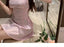 V Neck Dusty Pink Tulle Beaded Short Homecoming Dresses Online, Robes de bal courtes pas chères, CM845