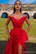 Sexy Red Sheath Off Shoulder Maxi Long Party Prom Dresses Online,13333