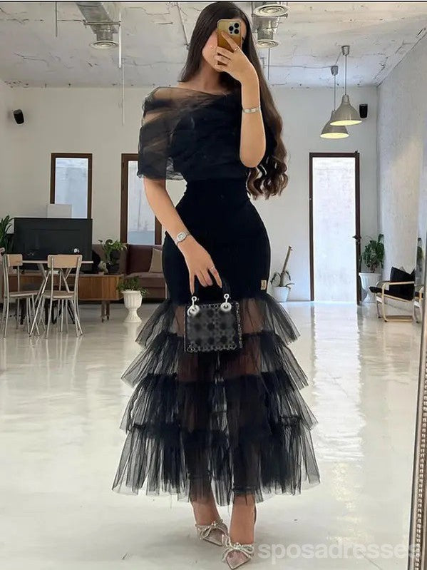 Sexy Black Sheath Long Party Prom Dresses, New Arrival Party Dress,13310