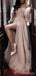 Gorgeous A-line Off Shoulder Side Slit Maxi Long Party Prom Dresses,Evening Dress,13452