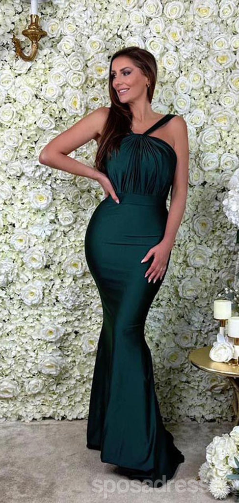 Sexy Green Mermaid Cheap Maxi Long Bridesmaid Dresses Online,WG1710