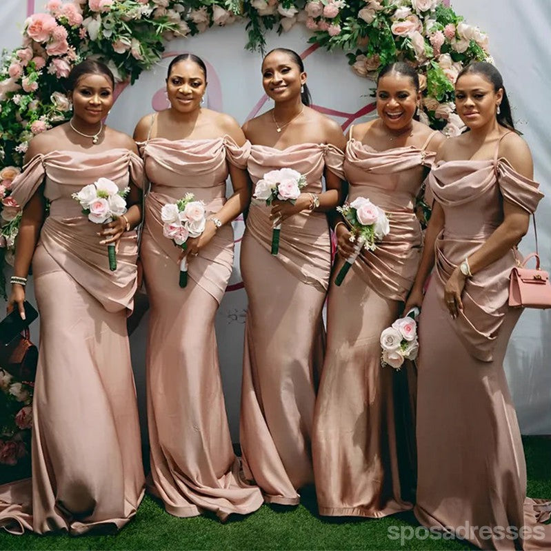 Sexy Mermaid Off Shoulder Maxi Long Bridesmaid Dresses For Wedding Party,WG1847