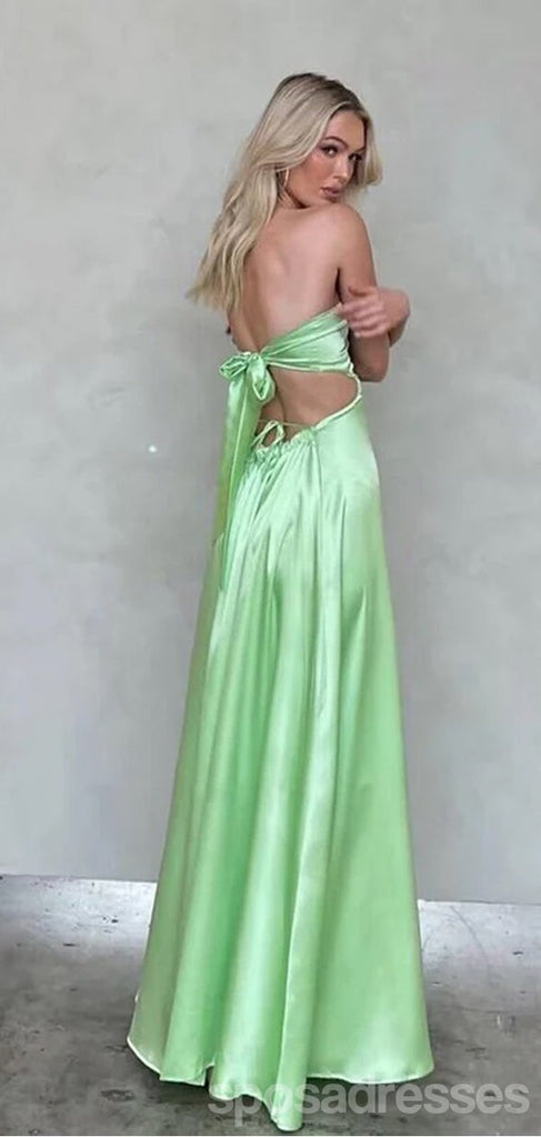 Sexy Green A-line Strapless Maxi Long Party Prom Dresses,Evening Dress,13424