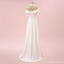 Elegant Ivory A-line With Beading Maxi Long Party Prom Dresses,Evening Dress,13525