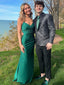 Sexy Green Mermaid V-neck Maxi Long Party Prom Dresses,Evening Dress,13547