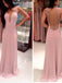 Pink Prom Dresses, V-Neck Prom Dresses,Backless Long Prom Dresses,Pretty Prom Dresses,Party Prom Dresses,Evening Prom Dresses,Prom Dresses Online,PD0076