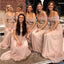 Elegant Pink A-line Off Shoulder Maxi Long Bridesmaid Dresses Online,WG1713