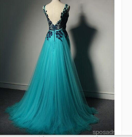 Tulle  Prom Dresses,V-Back Prom Dresses,Floor-length Prom Dresses, Custom Prom Dresses,Party Dresses ,Cocktail Prom Dresses ,Evening Dresses,Long Prom Dress,Prom Dresses Online,PD0202