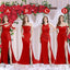 Exclusive Mismatched Red Mermaid Cheap Bridesmaid Dresses Online, WG936