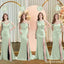 Sexy Mermaid Sage Green Mismatched Long Bridesmaid Gown Online, WG950