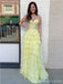 Popular Yellow A-line Sweetheart Maxi Long Party Prom Dresses,Evening Dress,13437