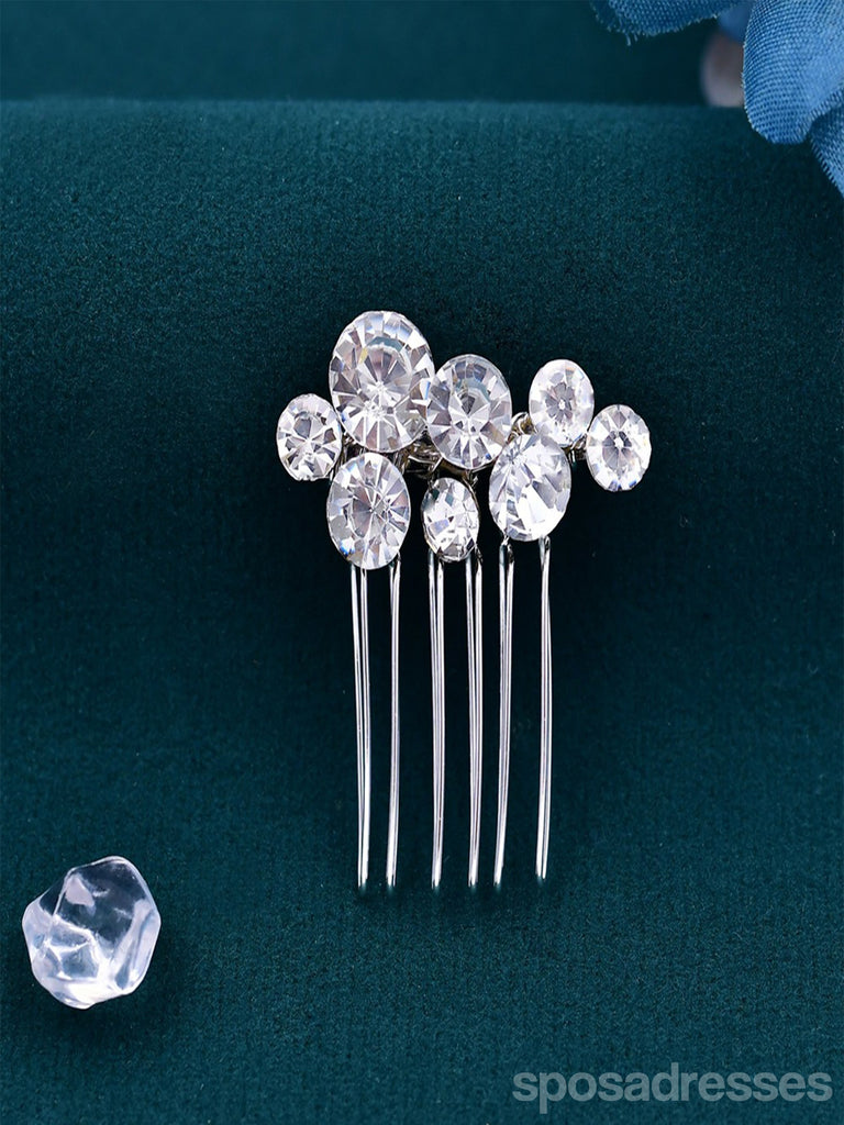 Sparkly Rhinestone Hair Accessories Hairpin Handmade Hair Comb Headwear Set, HP387