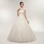 High Neck A-line Lace Beaded Cheap Wedding Dresses Online, Cheap Bridal Dresses, WD569