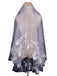 Elegant Handmade 3D Floral Pearls Bridal Veil, V122