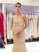 Scoop Sparkly Rhinestone Beaded Mermaid Evening Prom Vestidos, Noche Fiesta De Graduación Vestidos, 12033