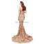 Off Shoulder Sparkly Gold Sequin Mermaid Evening Prom Φορέματα, Βραδινά Κομματικά Φορέματα, 12105