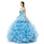 Sweetheart Blue Heavy Beaded Quinceanera Vestidos, Fiesta Nocturna Fiesta Vestidos, 12099