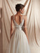 V Neck Lace A-line Cheap Wedding Dresses Online, Unique Bridal Dresses, WD580