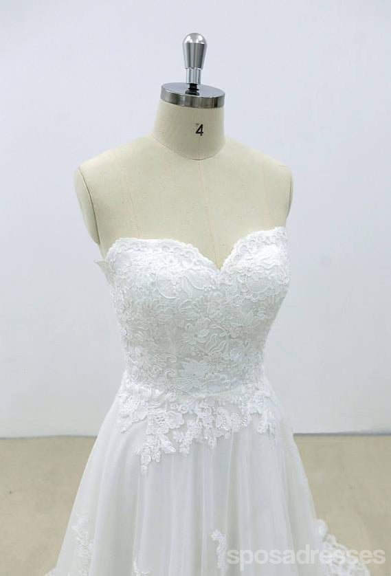 Erschwingliche Sweetheart Lace A-line Unique Wedding Dresses Online, WD392