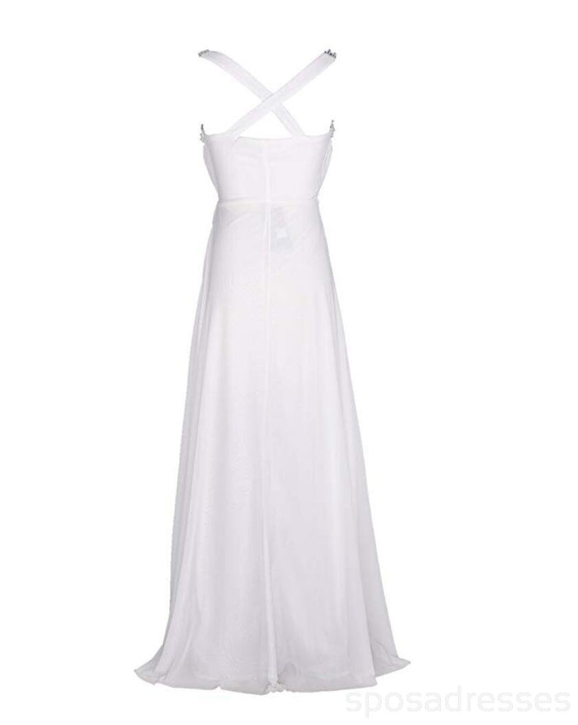 Tiras frisadas barato praia vestidos de casamento on-line, barato praia vestidos de noiva, WD467