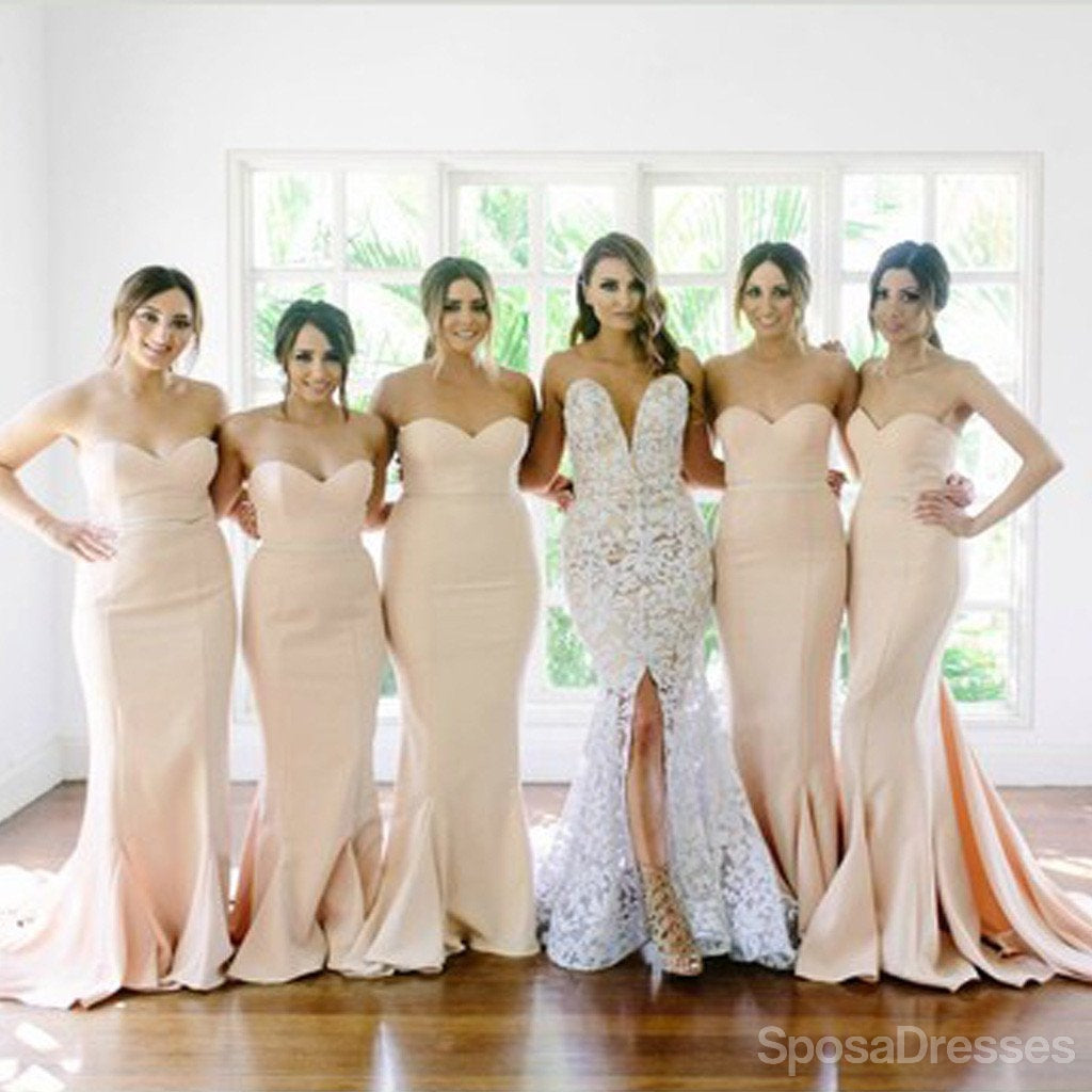 New Arrival Sweet Heart Mermaid Sexy Long Bridesmaid Dresses, WG113