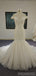 Off The Shoulder Embroidery Mermaid Wedding Dresses, Cheap Wedding Gown, WD680