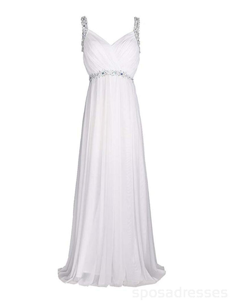 Straps Beaded Cheap Beach Wedding Dresses Online, Cheap Beach Bridal Dresses, WD467