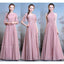 Chiffon Long Mismatched Dusty Pink Cheap Bridesmaid Dresses Online, WG509