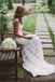 Open Back Cap Sleeves Lace Mermaid Long Wedding Bridal Dresses, WD291