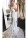 Off Shoulder Lace Mermaid Wedding Dresses, Cheap Wedding Gown, WD685