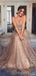 Sparkly Gold Lantejoulas Suqare A-line Cheap Evening Prom Dresses, Cheap Custom Sweet 16 Dresses, 18476