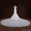 Sweetheart Neckline Mermaid Lace Long Tail Luxurious Wedding Bridal Dresses, Custom Made Wedding Dresses, Affordable Wedding Bridal Gowns, WD246