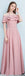 Dusty Pink Floor Length Incompatíveis Simple Cheap Bridesmaid Vestidos Online, WG517