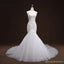 Sweetheart Neckline Mermaid Lace Long Tail Luxurious Wedding Bridal Dresses, Custom Made Wedding Dresses, Affordable Wedding Bridal Gowns, WD246