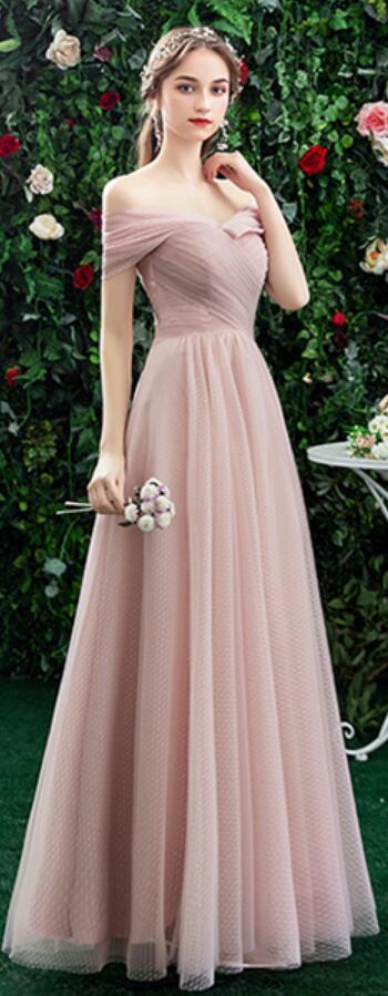 Blush rosa até o chão incomparável baratos dama de honra vestidos on-line, WG531