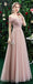 Blush Pink Floor Length Mismatched Cheap Bridesmaid Dresses Online, WG531