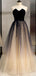 Sweetheart Neck Gold Sequin A-line Vestidos largos baratos del baile de fin de curso de la tarde, vestidos del baile de fin de curso del partido de tarde, 12350