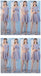 Cheap Gray Short Mismatched Simple Short Bridesmaid Dresses Online, WG506