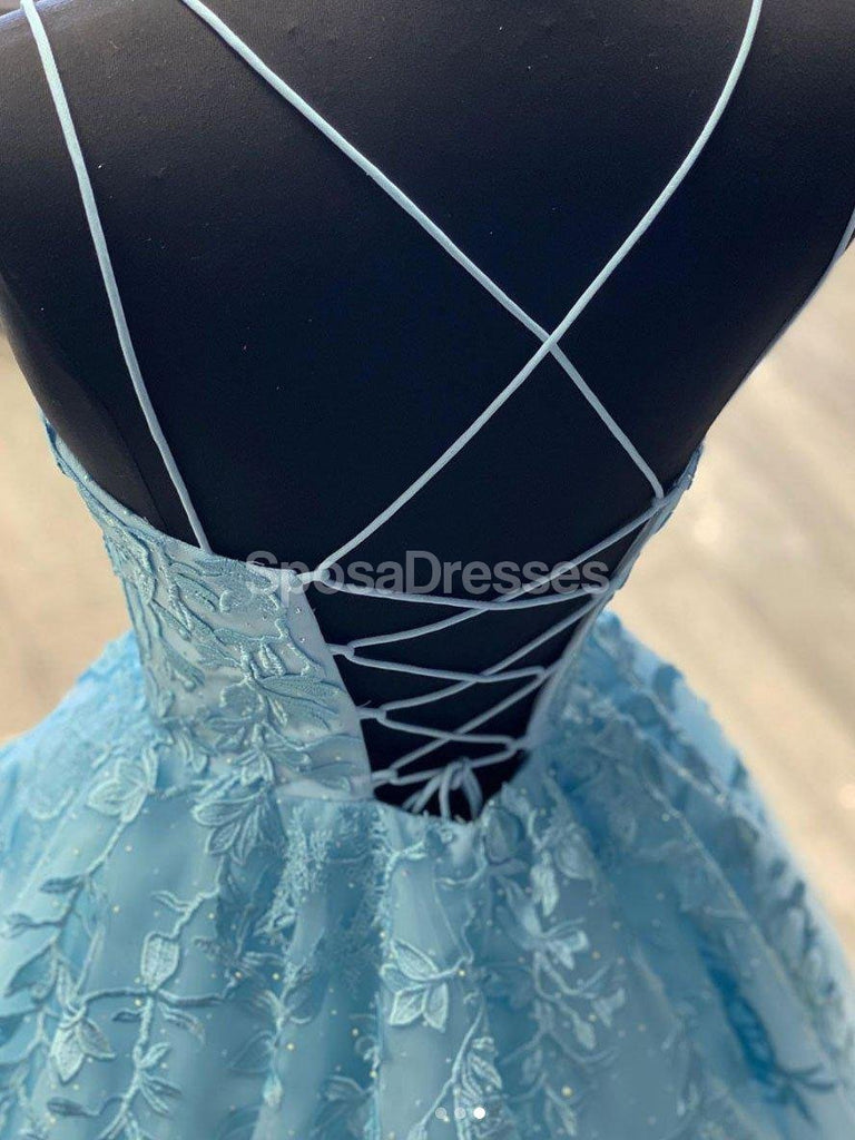 Μακαρόνια Λάστιχα Lace Beaded Tiffany Evening Prom Χορός, Βραδινά Κόμμα Prom Φορέματα, 12285