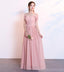 Blush Pink Floor Length Mismatched Chiffon Cheap Bridesmaid Dresses, WG534