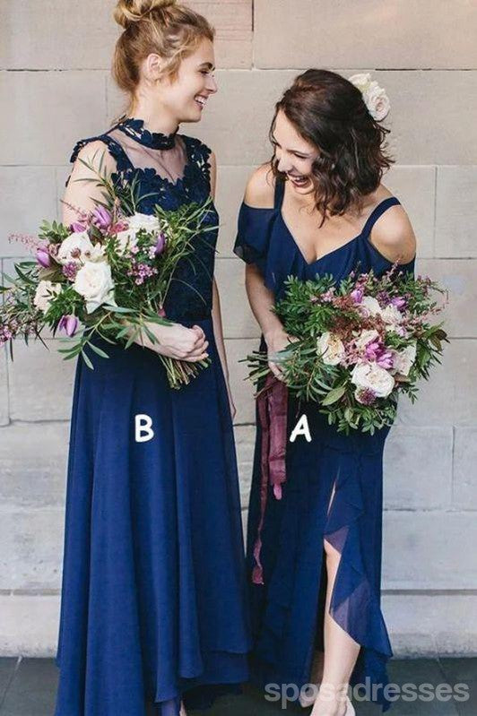 Mismatched Royal Blue Cheap Bridesmaid Dresses Online, WG775