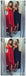 High Low V Neck Simple Cute Red Homecoming Dresses 2018, CM560