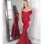 Red Sexy Mermaid Off Shoulder Sweetheart Bridesmaid Dresses Gown Online,WG1104